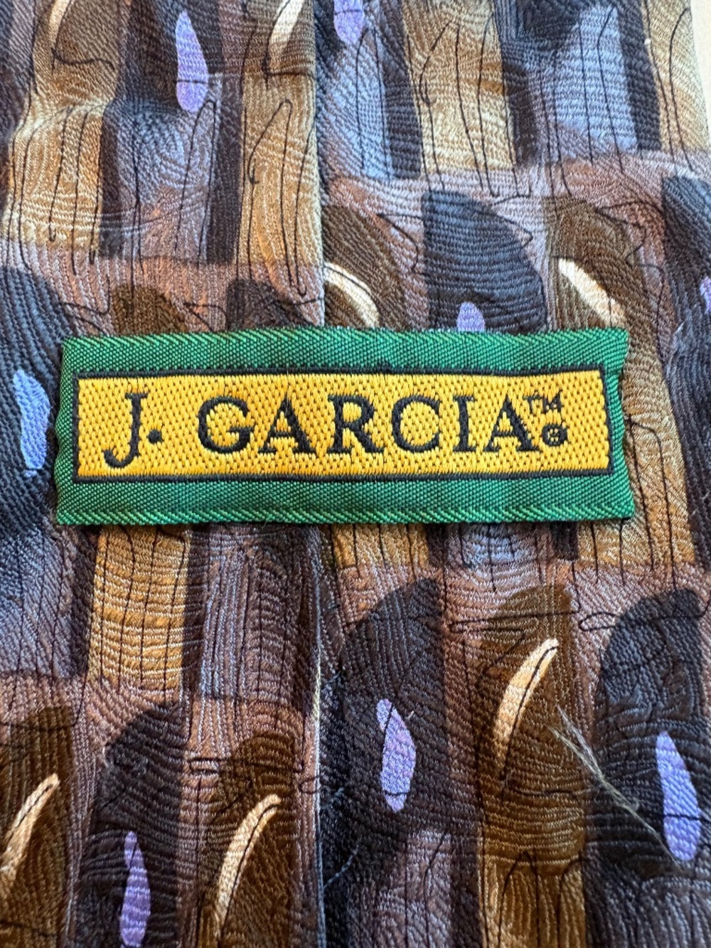 Vintage J. Garcia 100% Silk Tie "Northern Lights" Collection 15
